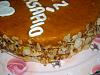 Eu Fiz Bolo de Anivers�rio (Bolo de Cenoura H�mido com Creme Acastanhado e M.Folhada)-dscn0908.jpg