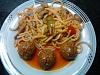 Eu Fiz Alm�ndegas com Molho de Tomate e Cogumelos-almondegas-massa1.jpg