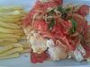 Eu Fiz Cubinhos de Peixe Frito com Batata Frita e Molho de Tomate-20130729_204953.jpg