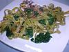 Eu Fiz Tagliatelle Salteado com Espinafres e Cogumelos - Verde-imgp3105.jpg