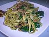 Eu Fiz Tagliatelle Salteado com Espinafres e Cogumelos - Verde-imgp3104.jpg