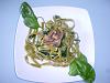 Eu Fiz Tagliatelle Salteado com Espinafres e Cogumelos - Verde-imgp3106.jpg