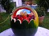 Eu Fiz Salada de Frutas em Cesta de Melancia - Saud�vel-imgp3323.jpg